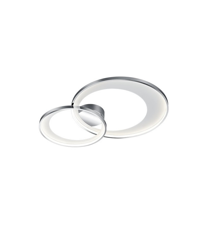 Granada Modern 36W LED Semi Flush Light Chrome 85cm 3000K-1