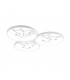 Groovy Modern 30W LED Semi Flush Light White Matt 4000K-1