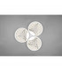 Groovy Modern 30W LED Semi Flush Light White Matt 4000K-3