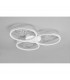 Groovy Modern 30W LED Semi Flush Light White Matt 4000K-4