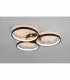 Groovy Modern 30W LED Semi Flush Light Black Matt 3000K-2