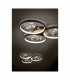Groovy Modern 30W LED Semi Flush Light Black Matt 3000K-6