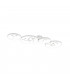Groovy Modern 37W LED Semi Flush Light White Matt 4000K-1