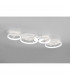 Groovy Modern 37W LED Semi Flush Light White Matt 4000K-2