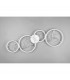 Groovy Modern 37W LED Semi Flush Light White Matt 4000K-5