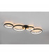 Groovy Modern 37W LED Semi Flush Light Black Matt 3000K-2