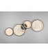 Groovy Modern 37W LED Semi Flush Light Black Matt 3000K-3