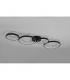 Groovy Modern 37W LED Semi Flush Light Black Matt 3000K-4