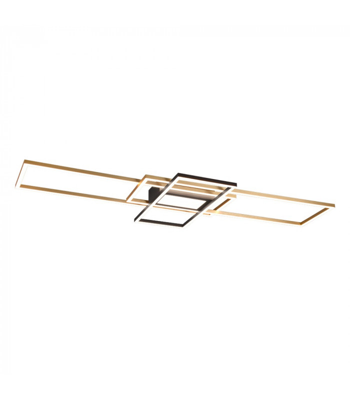 Irvine Modern 60W LED Semi Flush Light Brass Matt 3000-6500K Remote control-1