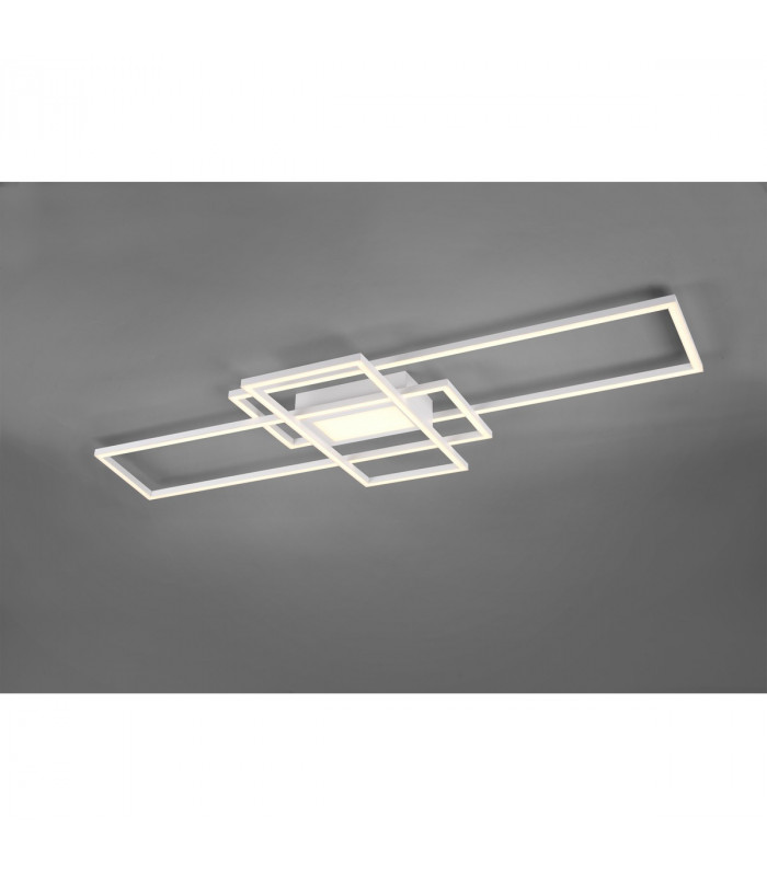 Irvine Modern 60W LED Semi Flush Light White Matt 3000-6500K Remote control-2