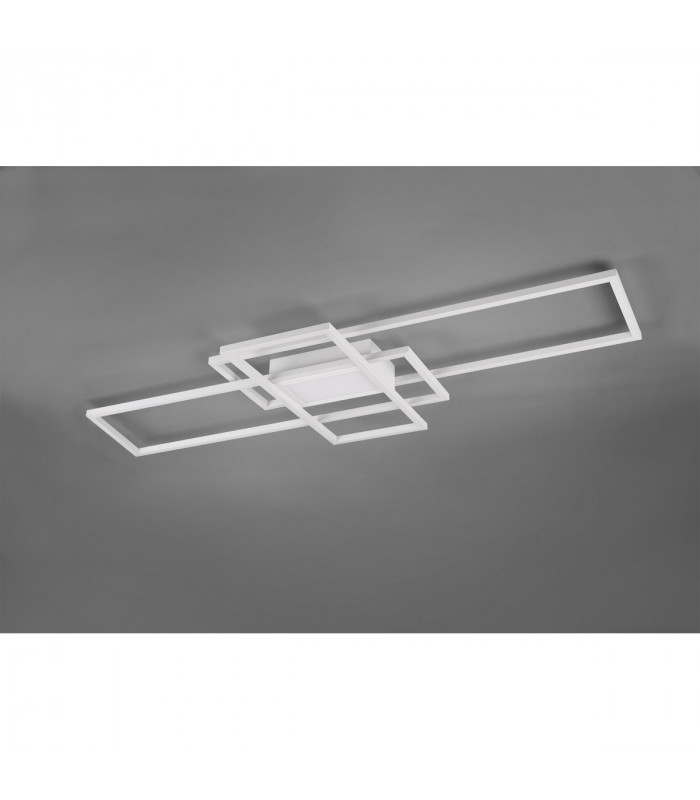 Irvine Modern 60W LED Semi Flush Light White Matt 3000-6500K Remote control-4