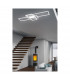 Irvine Modern 60W LED Semi Flush Light White Matt 3000-6500K Remote control-6