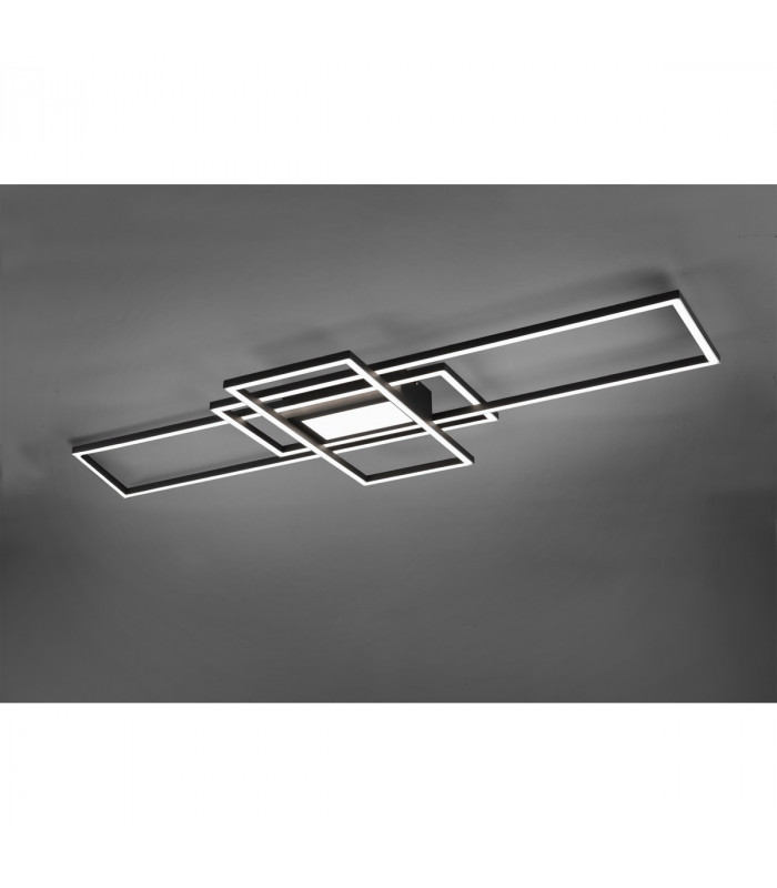 Irvine Modern 60W LED Semi Flush Light Anthracite 3000-6500K Remote control-3