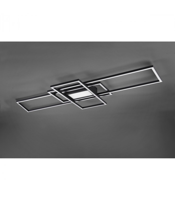 Irvine Modern 60W LED Semi Flush Light Anthracite 3000-6500K Remote control-4