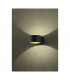 Lacapo Modern Up & Down Wall Lamp Black Matt 3000K-3