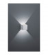Louis Modern Up & Down Wall Lamp Brushed aluminium 3000K-2