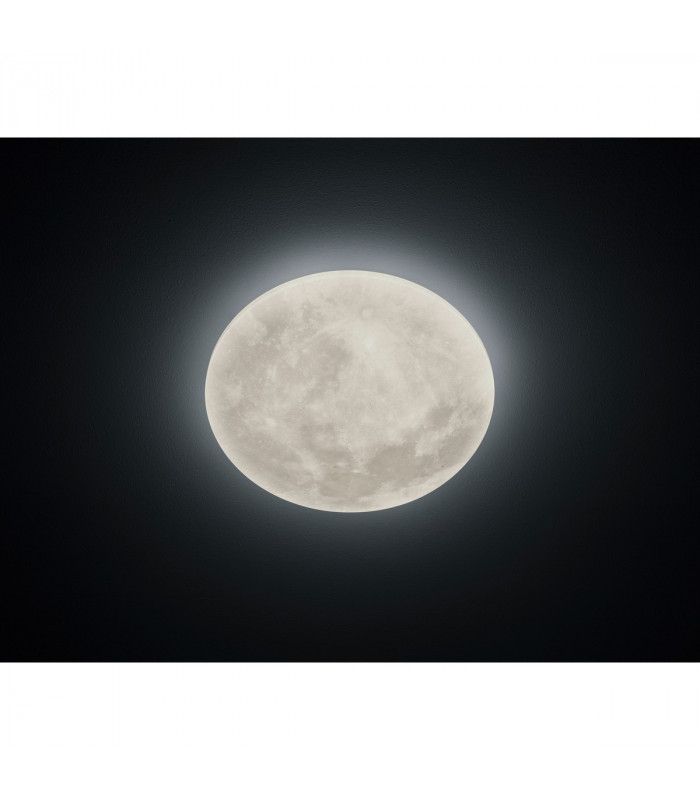 Lunar Modern 22W LED Semi Flush Light White 3000K Remote control-2