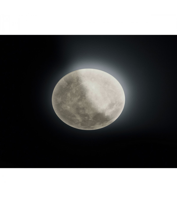 Lunar Modern 22W LED Semi Flush Light White 3000K Remote control-5