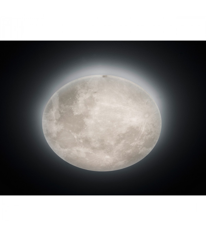 Lunar Modern 40W LED Semi Flush Light White 3000K Remote control-2