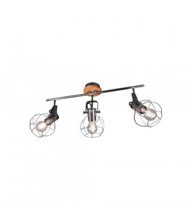 Madras Vintage 3 Light Ceiling Spotlight Bar Antique silver-1