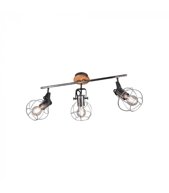 Madras Vintage 3 Light Ceiling Spotlight Bar Antique silver-1