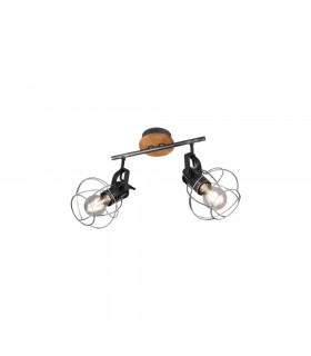 Madras Vintage 2 Light Twin Ceiling Spotlight Antique silver-1