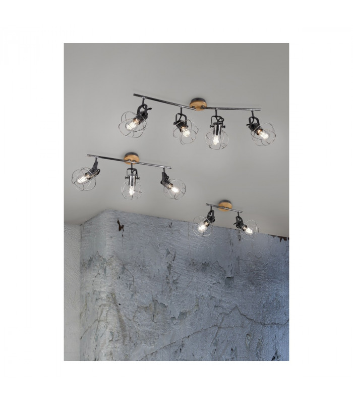 Madras Vintage 2 Light Twin Ceiling Spotlight Antique silver-4