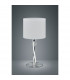 Nandor Modern 2 Light Table Lamp with Round Shade Nickel Matt 3000K-4