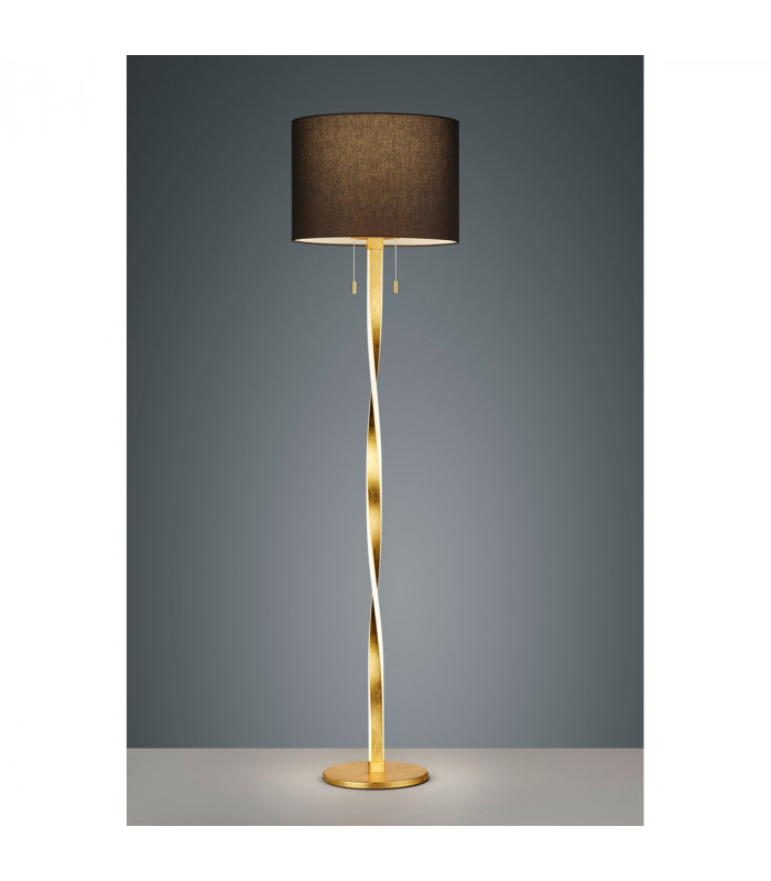 Nandor Modern 2 Light LED Integrated Floor Lamp Gold 3000K-2