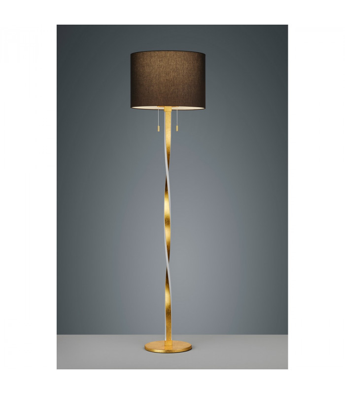 Nandor Modern 2 Light LED Integrated Floor Lamp Gold 3000K-3