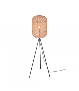Runa Modern Tripod Floor Lamp Black Matt with Footswitch-1