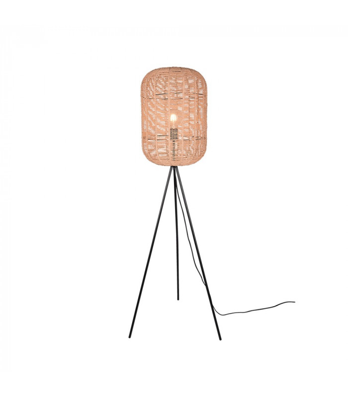 Runa Modern Tripod Floor Lamp Black Matt with Footswitch-1