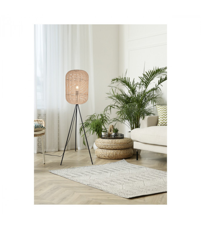 Runa Modern Tripod Floor Lamp Black Matt with Footswitch-4