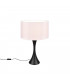 Sabia Modern 40cm Table Lamp with Round Shade Black Matt-1