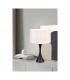 Sabia Modern 40cm Table Lamp with Round Shade Black Matt-4