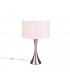 Sabia Modern 40cm Table Lamp with Round Shade Nickel Matt-1