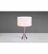 Sabia Modern 40cm Table Lamp with Round Shade Nickel Matt-2