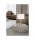 Sabia Modern 40cm Table Lamp with Round Shade Nickel Matt-5