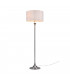 Sabia Modern 3 Light Floor Lamp with Shade Nickel Matt-1