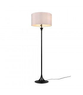 Sabia Modern 3 Light Floor Lamp with Shade Black Matt-1