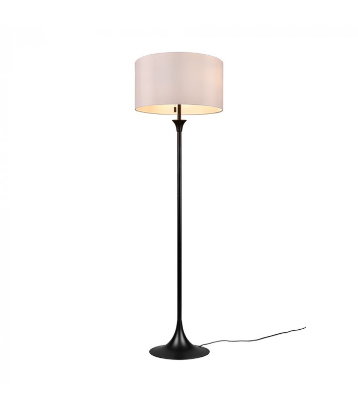 Sabia Modern 3 Light Floor Lamp with Shade Black Matt-1