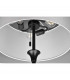 Sabia Modern 3 Light Floor Lamp with Shade Black Matt-3