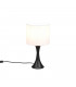 Sabia Modern 20cm Table Lamp with Round Shade Black Matt-1
