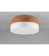 Seasons Modern 50cm 3 Light Cylindrical Ceiling Light Nickel Matt White Shade-4