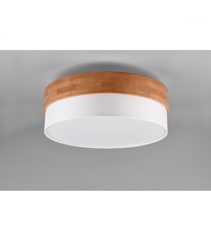 Seasons Modern 50cm 3 Light Cylindrical Ceiling Light Nickel Matt White Shade-4