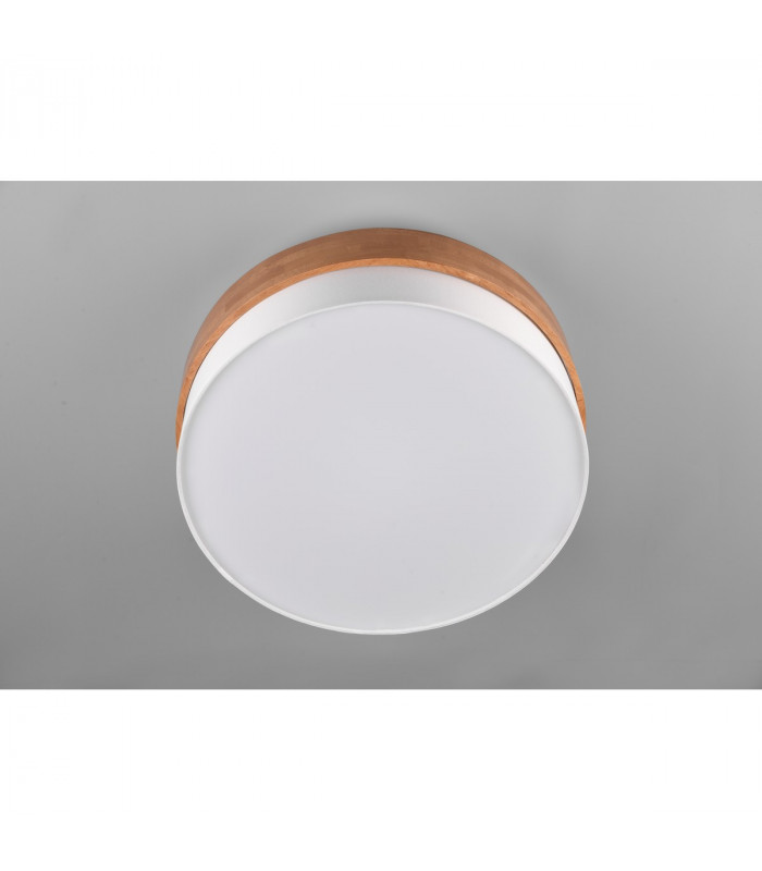 Seasons Modern 50cm 3 Light Cylindrical Ceiling Light Nickel Matt White Shade-5