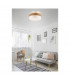 Seasons Modern 50cm 3 Light Cylindrical Ceiling Light Nickel Matt White Shade-6