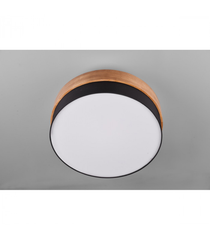 Seasons Modern 50cm 3 Light Cylindrical Ceiling Light Nickel Matt BlackShade-5