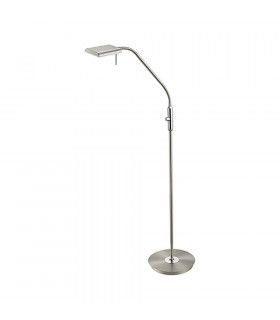 Bergamo Modern Task Floor Lamp Nickel Matt 3000K-1