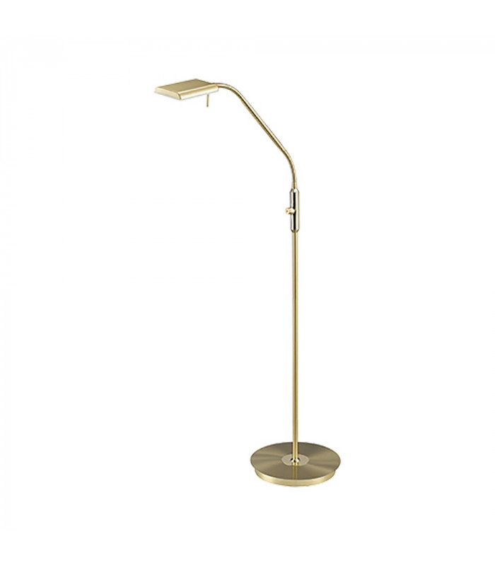 Bergamo Modern Task Floor Lamp Brass Matt 3000K-1